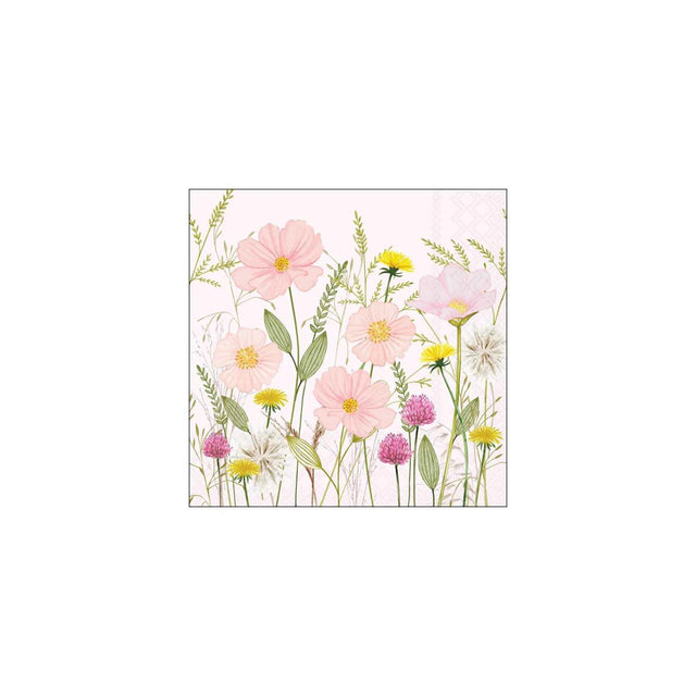Tovaglioli Ambiente 33 cm fiori pastello rosa
