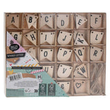 Lettere in legno, 84pz.