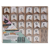 Lettere in legno, 84pz.