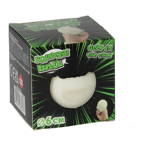 Pallina da spremere che si illumina al buio, 6 cm