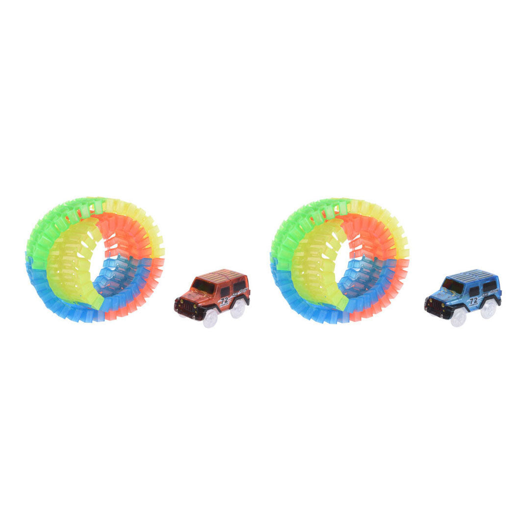 Autostrada Glow in the Dark Play Set, 57dlg.