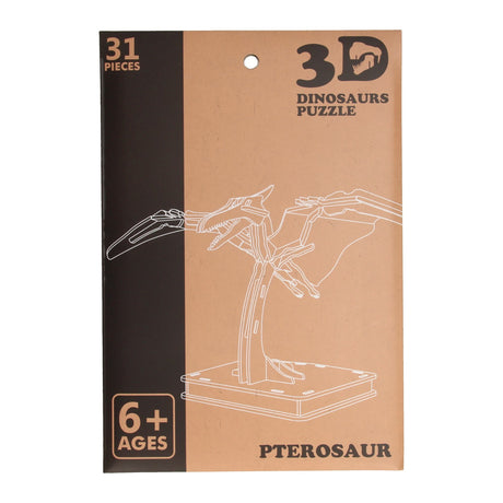 Dinosauro puzzle 3D in legno del commerciante
