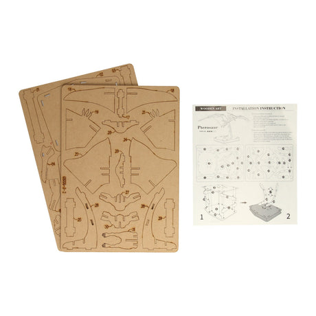 Dinosauro puzzle 3D in legno del commerciante