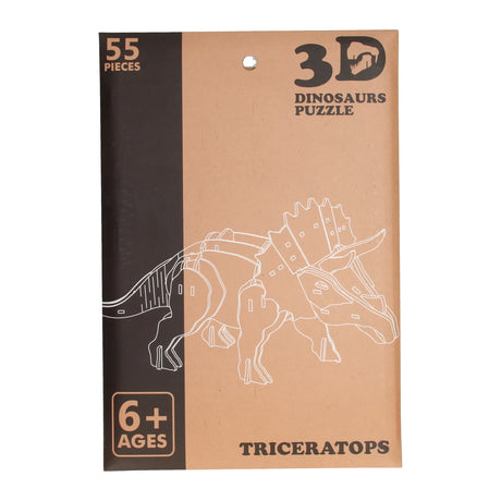 Dinosauro puzzle 3D in legno del commerciante