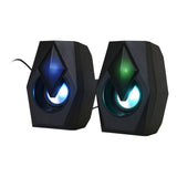 Set di altoparlanti da gioco che cambiano colore, 2 pezzi.