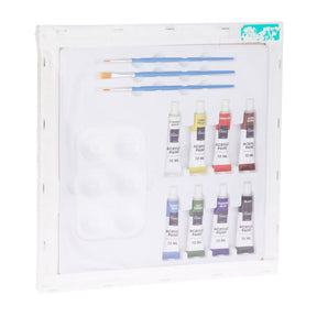 Set pittura con tela, 12 pezzi.
