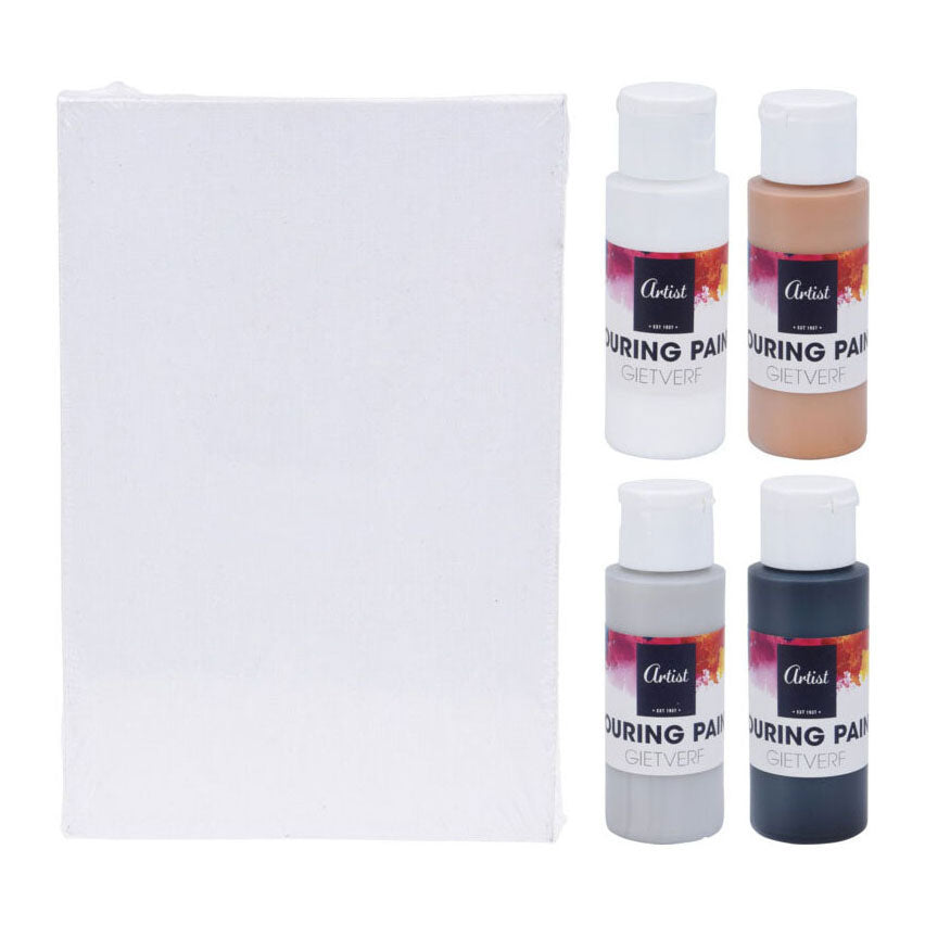 Vernice acrilica colabile, 4 colori