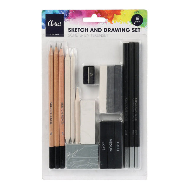 Set disegni e schizzi, 18 pz.