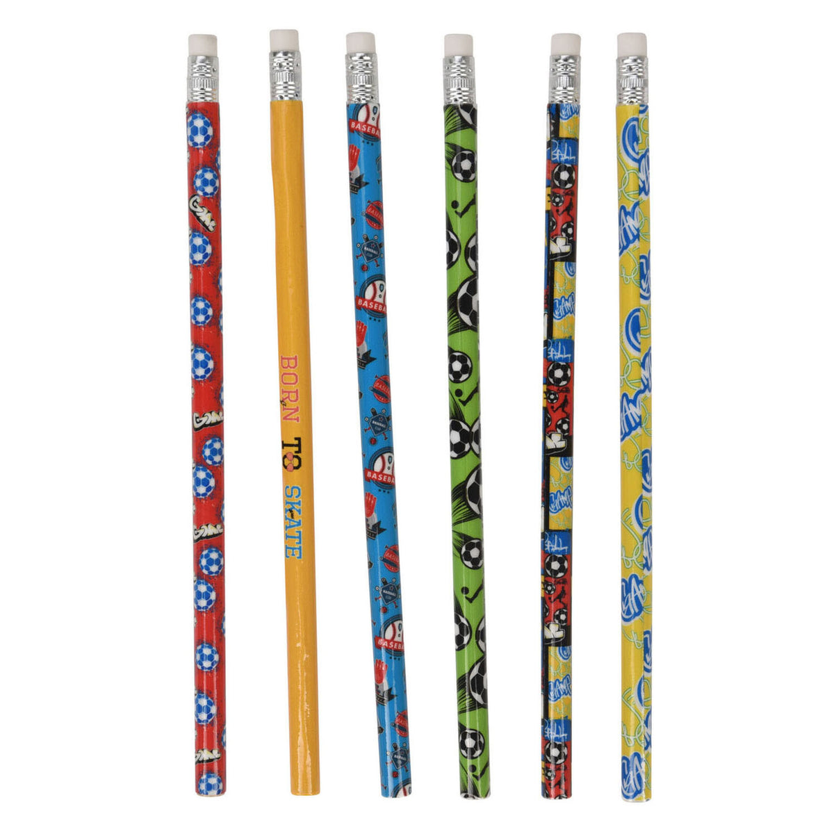 Matite HB grigie sportive, 6 pz.