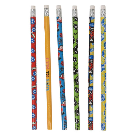 Matite HB grigie sportive, 6 pz.