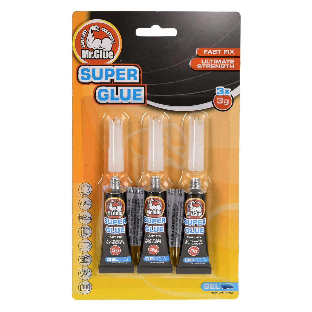 Gel super colla, 3 pz.