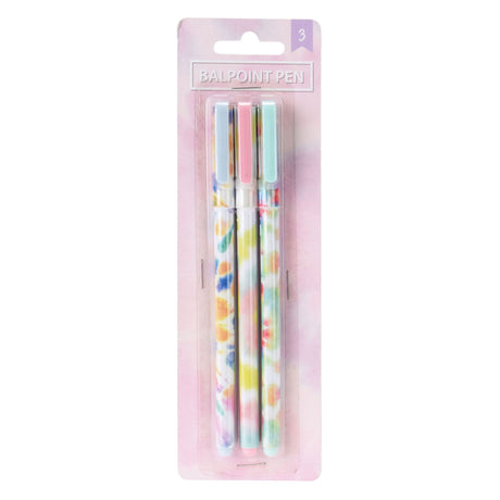 Penna a sfera stampa tie dye, 3 pz.