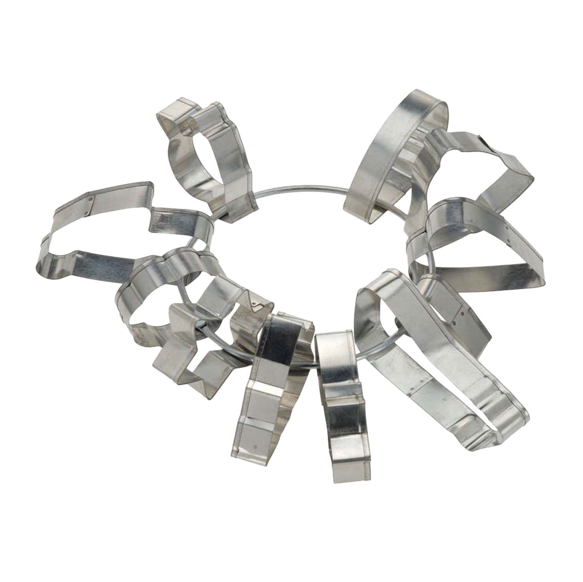 Set tagliabiscotti su anello, 11 pz.
