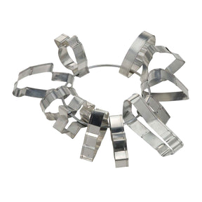 Set tagliabiscotti su anello, 11 pz.