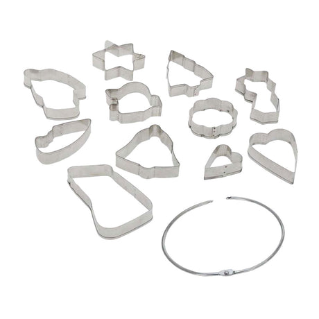 Set tagliabiscotti su anello, 11 pz.