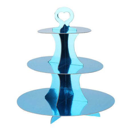 Etagere in cartone 3 strati blu
