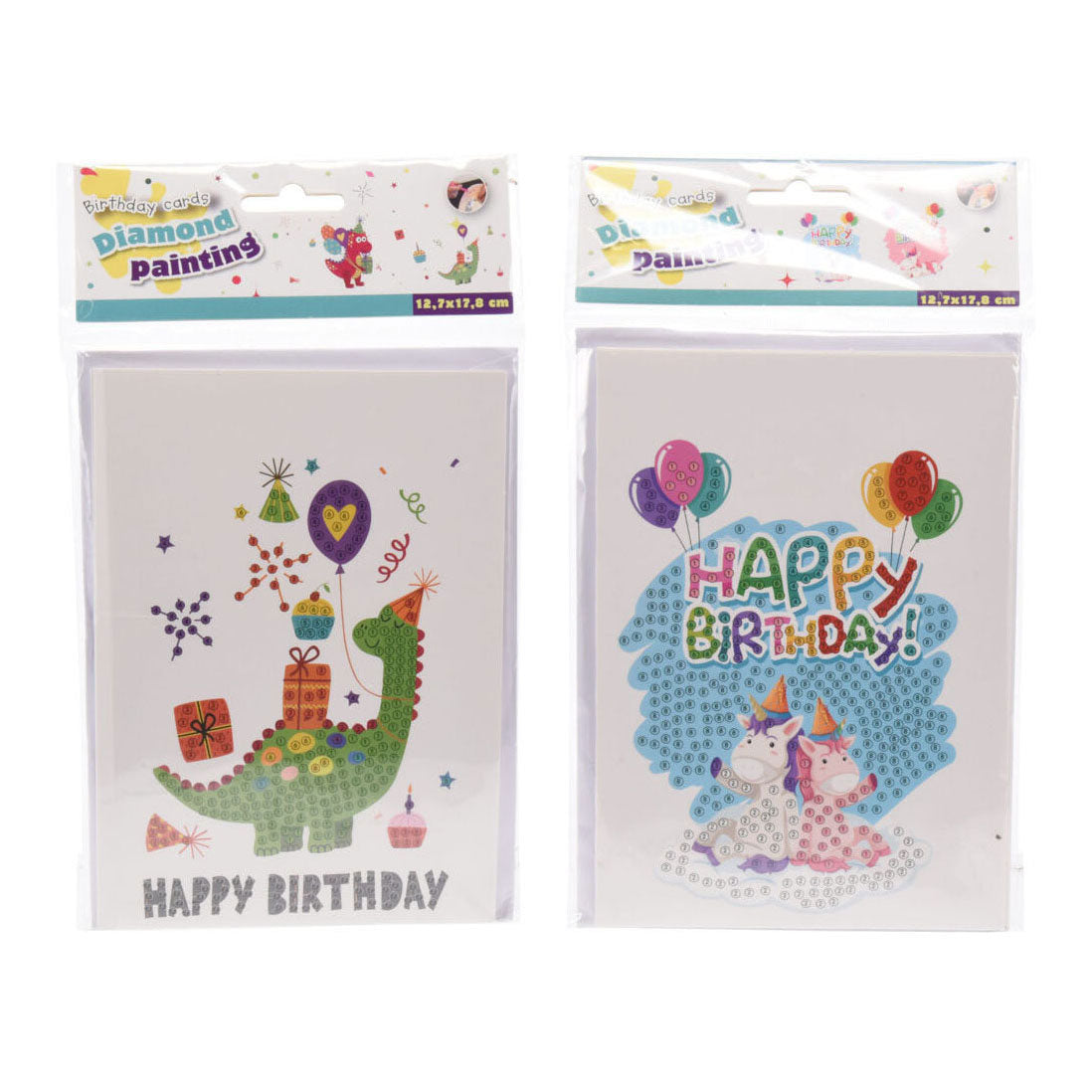 Biglietto d'auguri con pittura a diamante