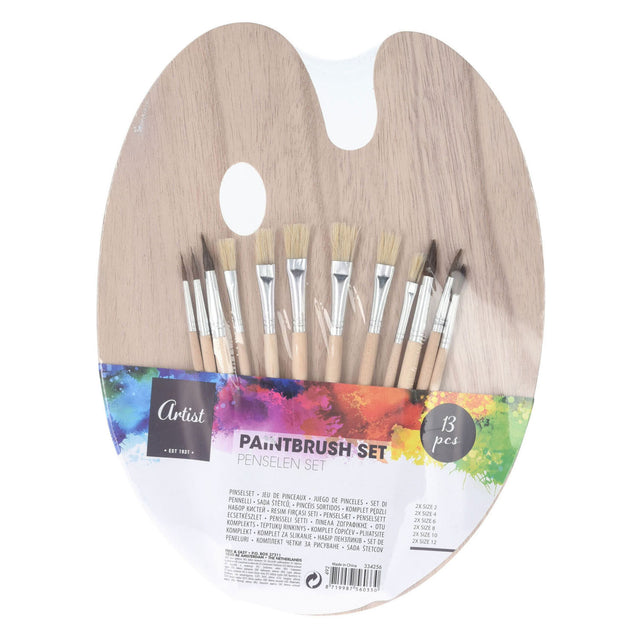 Pallet con set di spazzole, 13 pz.