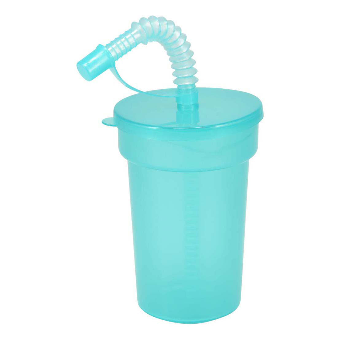 Koopman bicchieri colorati giocattolo con cannuccia - set di 6 bicchieri di plastica.