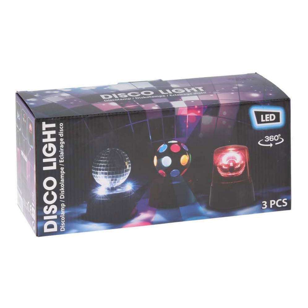 Set lampade da discoteca, 3 pezzi.