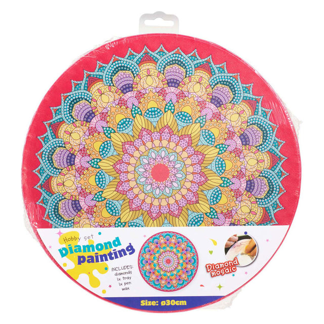 Mandala con pittura a diamante, 30 cm