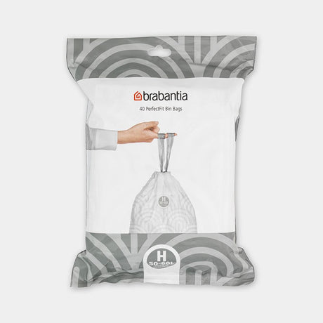 Sacchi per spazzatura Brabantia PerfectFit da 50-60 litri h confezione dispenser da 40 sacchi