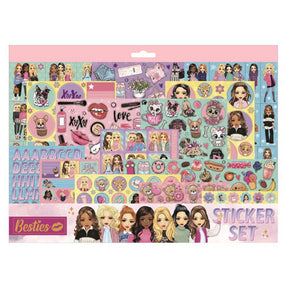 Set di mega adesivi Besties graficix, 14 fogli
