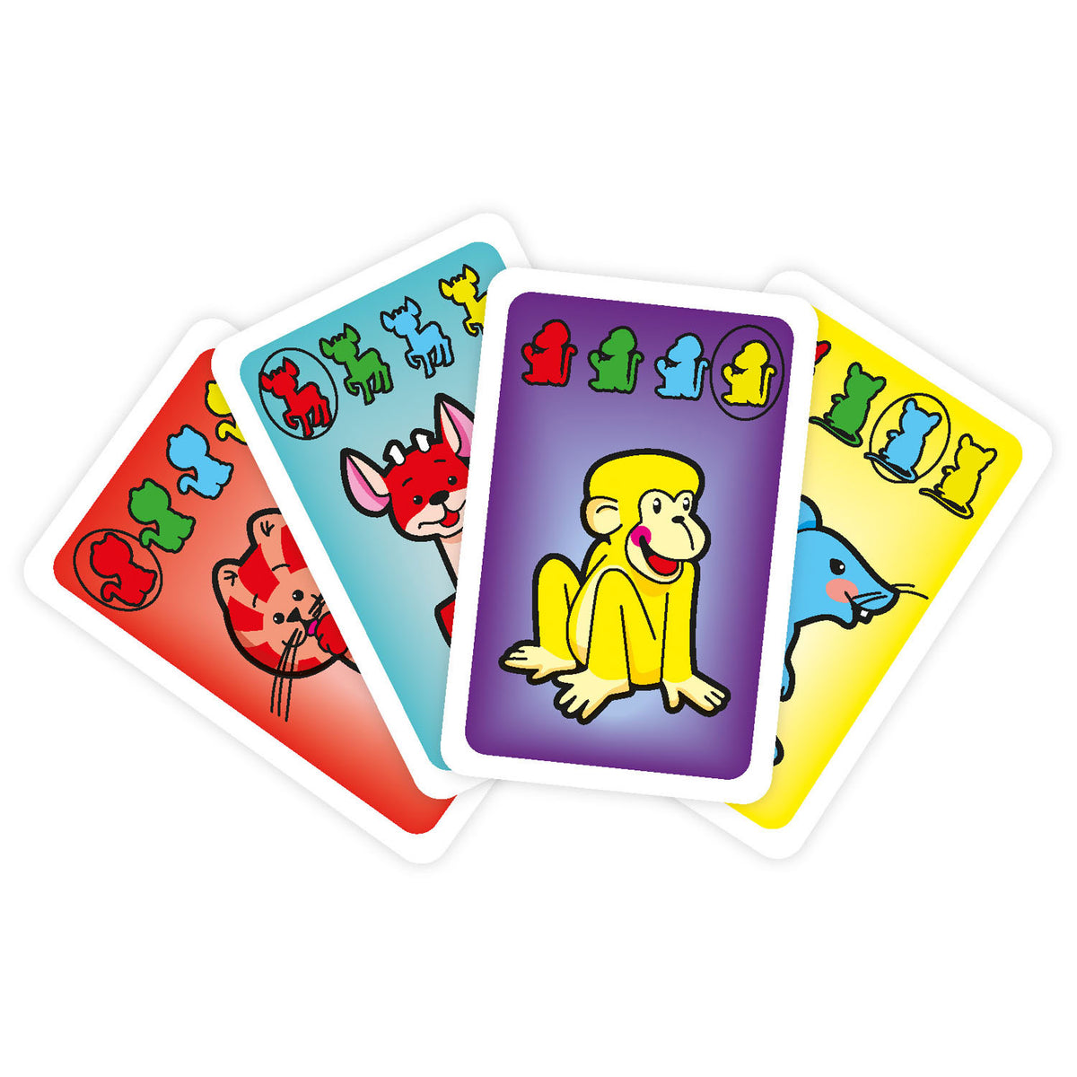 Quartetto tattico per bambini – gioco di carte – gioco per bambini – dai 3 anni – 2-4 giocatori