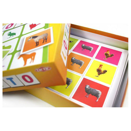 Tattica lotto animali della fattoria – gioco di carte – cerca trova – gioco per famiglie – 2-4 giocatori – da 3 anni