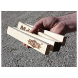 Tattica mölkky mölkkaari da lancio con l'arco - gioco di cattura e lancio - gioco di lancio in legno originale finlandese - legno di faggio sostenibile - con app di punteggio gratuita