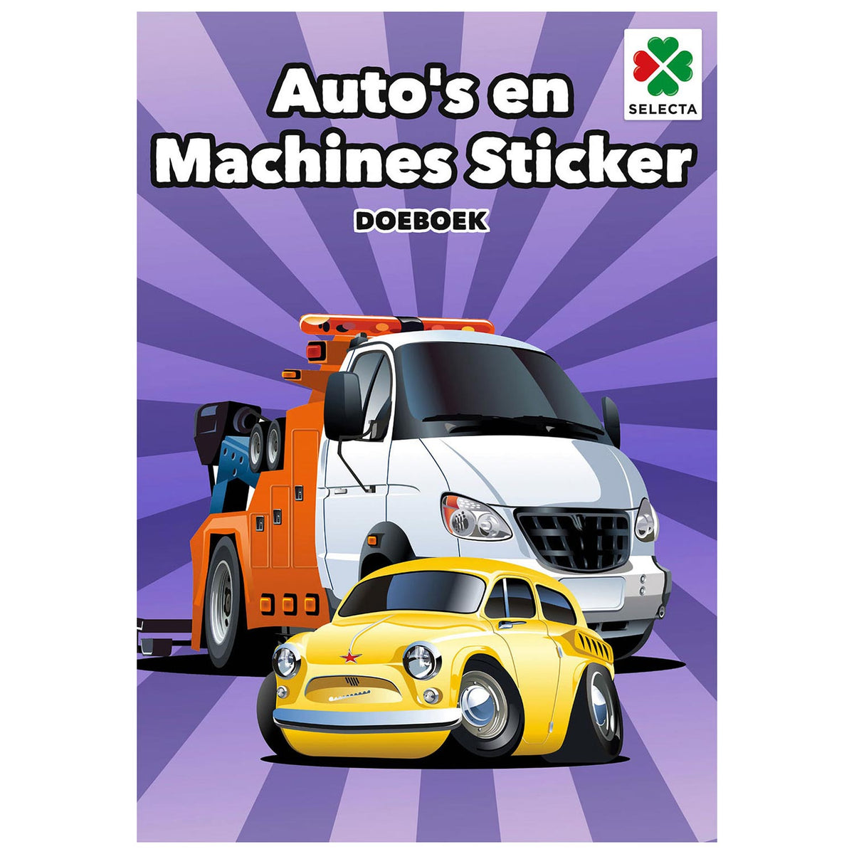 Libro di attività con adesivi per auto e macchine