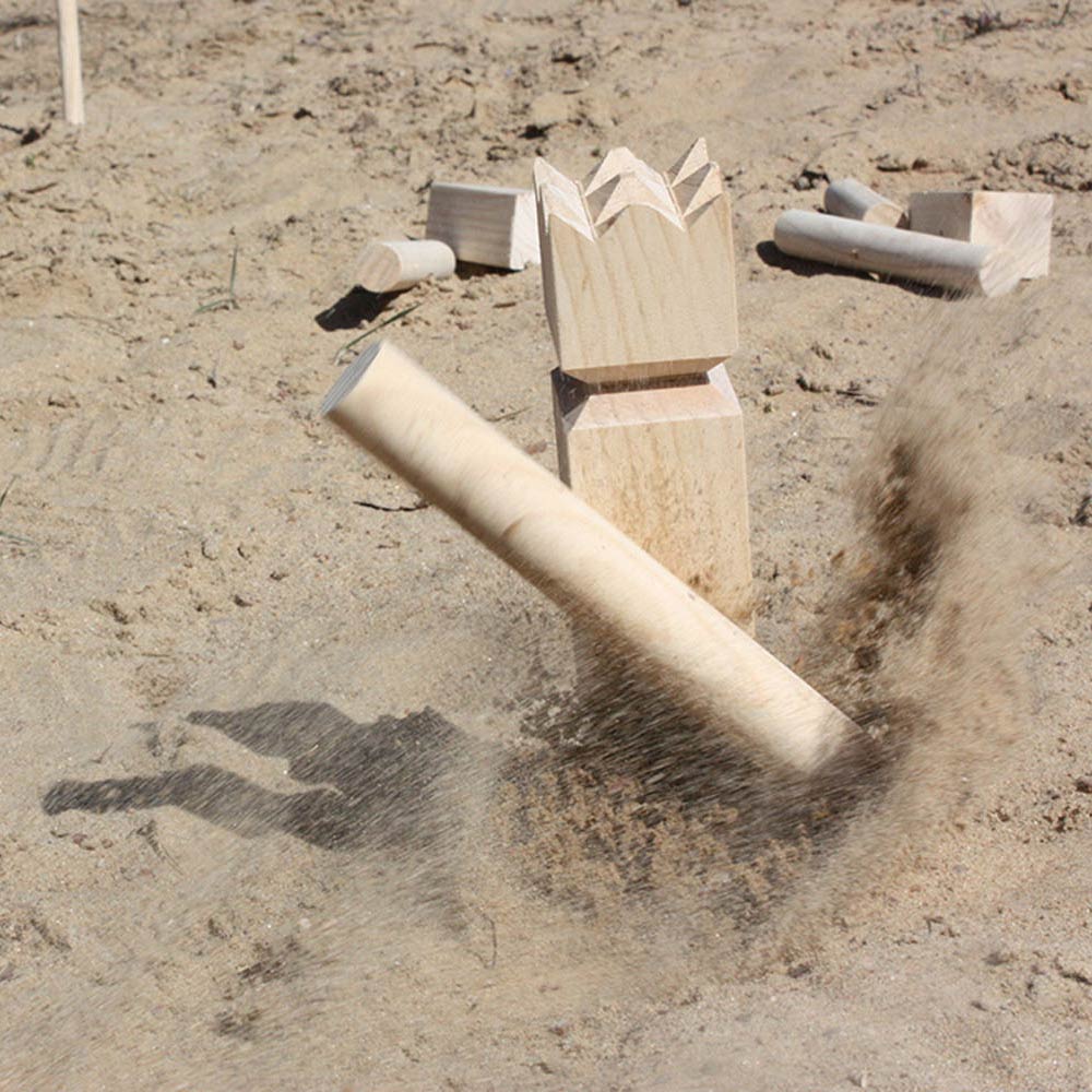 Tactic Kubb – Gioco di cattura e lancio – Gioco di lancio originale svedese in pratica scatola portatile – Legno di pino sostenibile