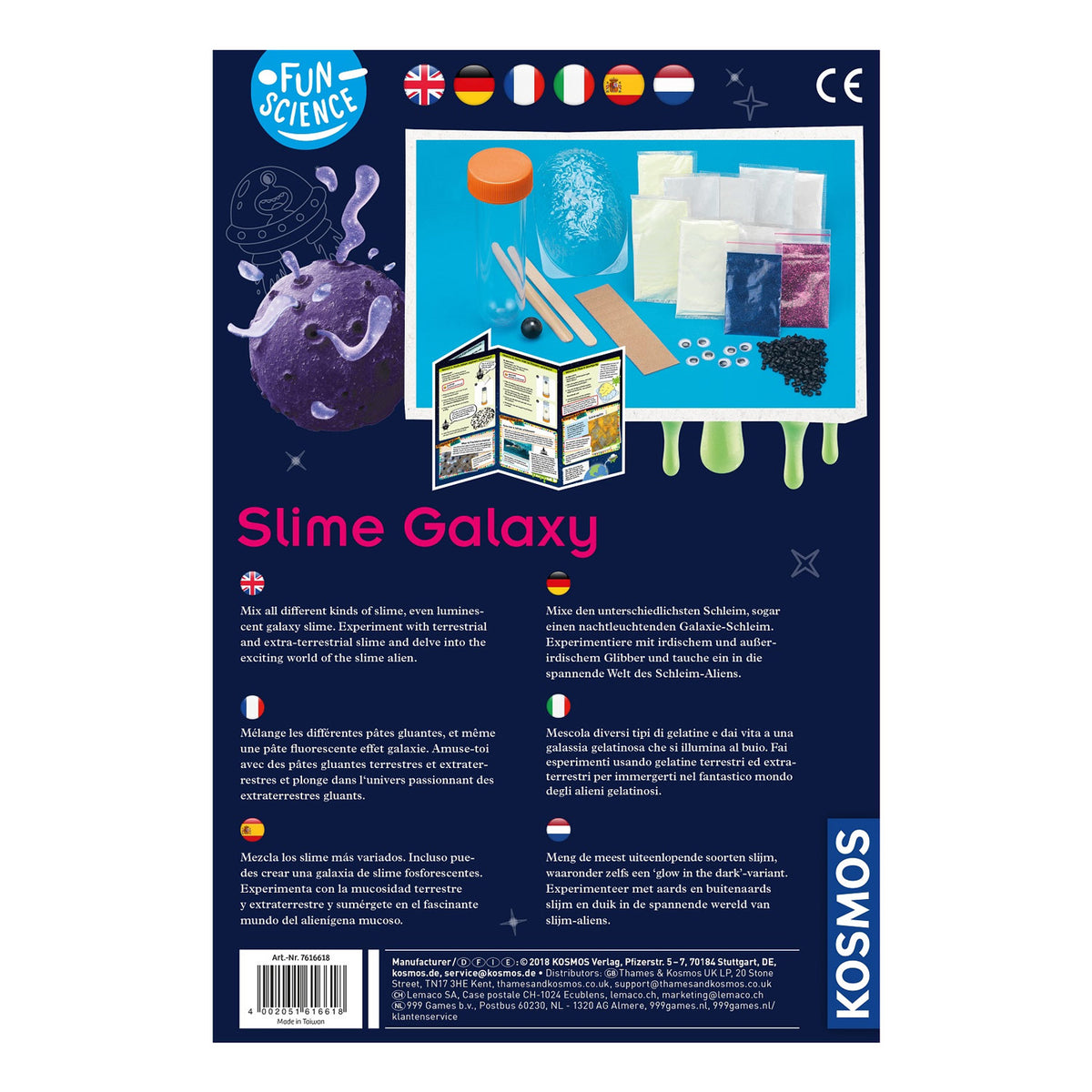 Esperimento del cosmo con la melma aliena