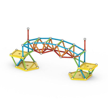 Geomag super colorato riciclato - giocattoli di costruzione magnetici con pannelli - 142 pezzi - da 3 anni
