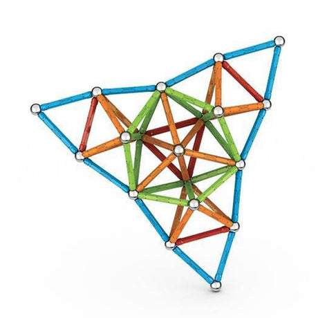 Geomag super colorato riciclato - giocattoli di costruzione magnetici con pannelli - 142 pezzi - da 3 anni