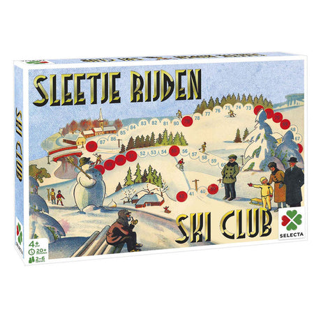 Giochi tattici del passato: slittino sci club – gioco da tavolo – gioco per famiglie – da 4 anni – 2-6 giocatori