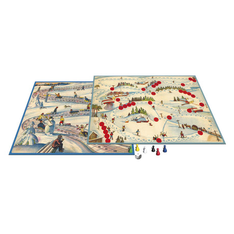Giochi tattici del passato: slittino sci club – gioco da tavolo – gioco per famiglie – da 4 anni – 2-6 giocatori