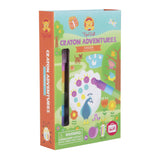 Set di colori pastello a cera della tribù della tigre pastello avventure giardino -