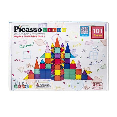 Tattica delle piastrelle Picasso - giocattoli di costruzione - piastrelle magnetiche - piastrelle magnetiche - set da gioco - giocattoli a stelo - giocattoli di costruzione creativi - 101 pezzi - da 3 anni