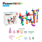 Selecta picassotiles pista per biglie - piastrelle magnetiche da costruzione, 150 pz.