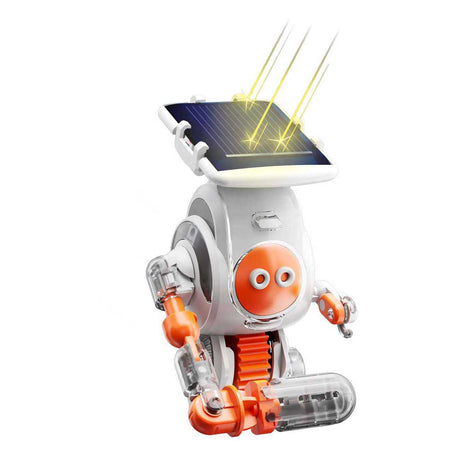 Robot solari Kosmos - set per esperimenti - costruisci 5 robot ad energia solare - non sono necessarie batterie - cambia tra 4 veicoli - giocattoli vocali - da 8 anni