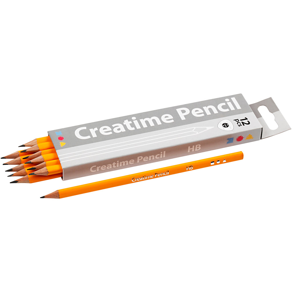 Azienda creativa https: www.cchobby.nl matite scolastiche-l-17-5-cm-hb-spessore-7-mm-riempimento-2-mm-12-pezzi-1-scatola
