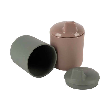 Bicchieri antimanomissione Dantoy moka verde oliva, 2 pz.