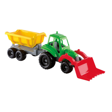 Trattore Ecoiffier con rimorchio