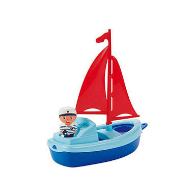 Barca a vela Ecoiffier con figura da gioco - 22 cm