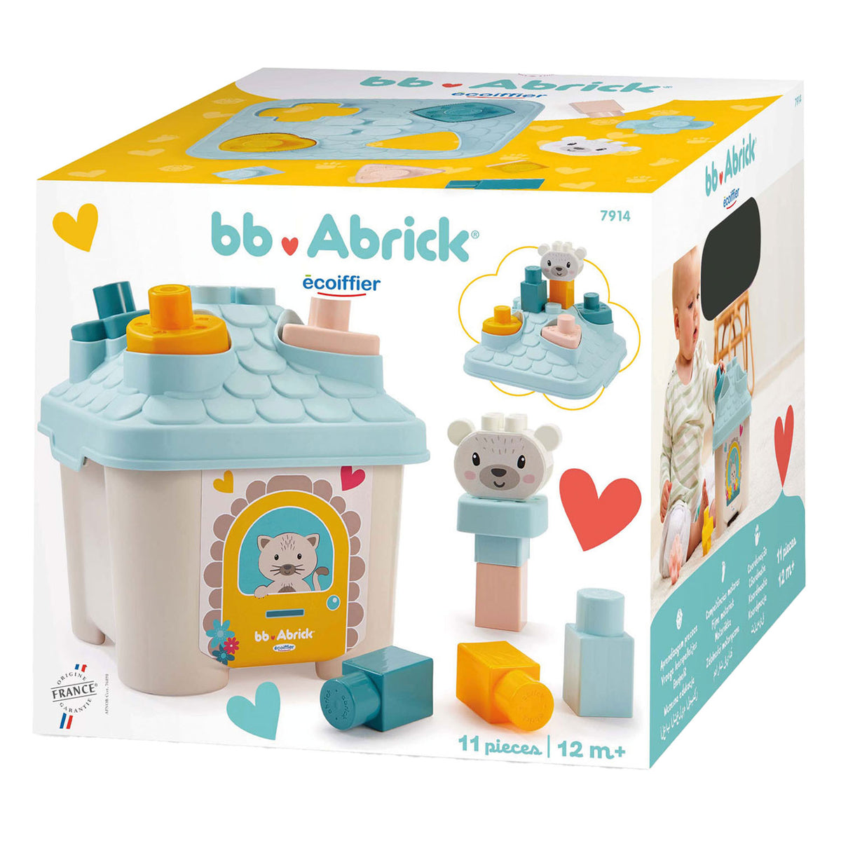 Ecoiffier abrick ecoiffier bb abrick stampo casa orsetto