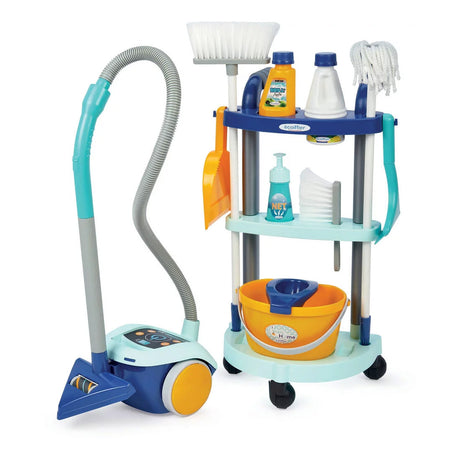 Écoiffier ecoiffier carrello per la pulizia della casa pulito con aspirapolvere