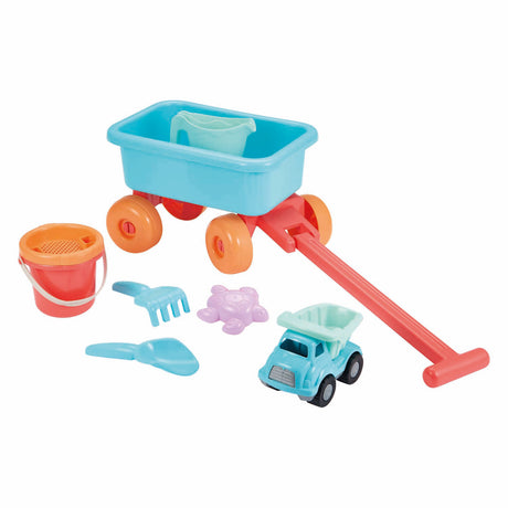 Carrello da spiaggia Ecoiffier con accessori - 8 pz.