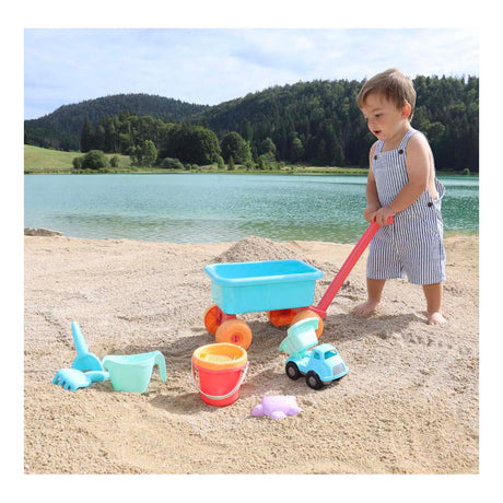 Carrello da spiaggia Ecoiffier con accessori - 8 pz.