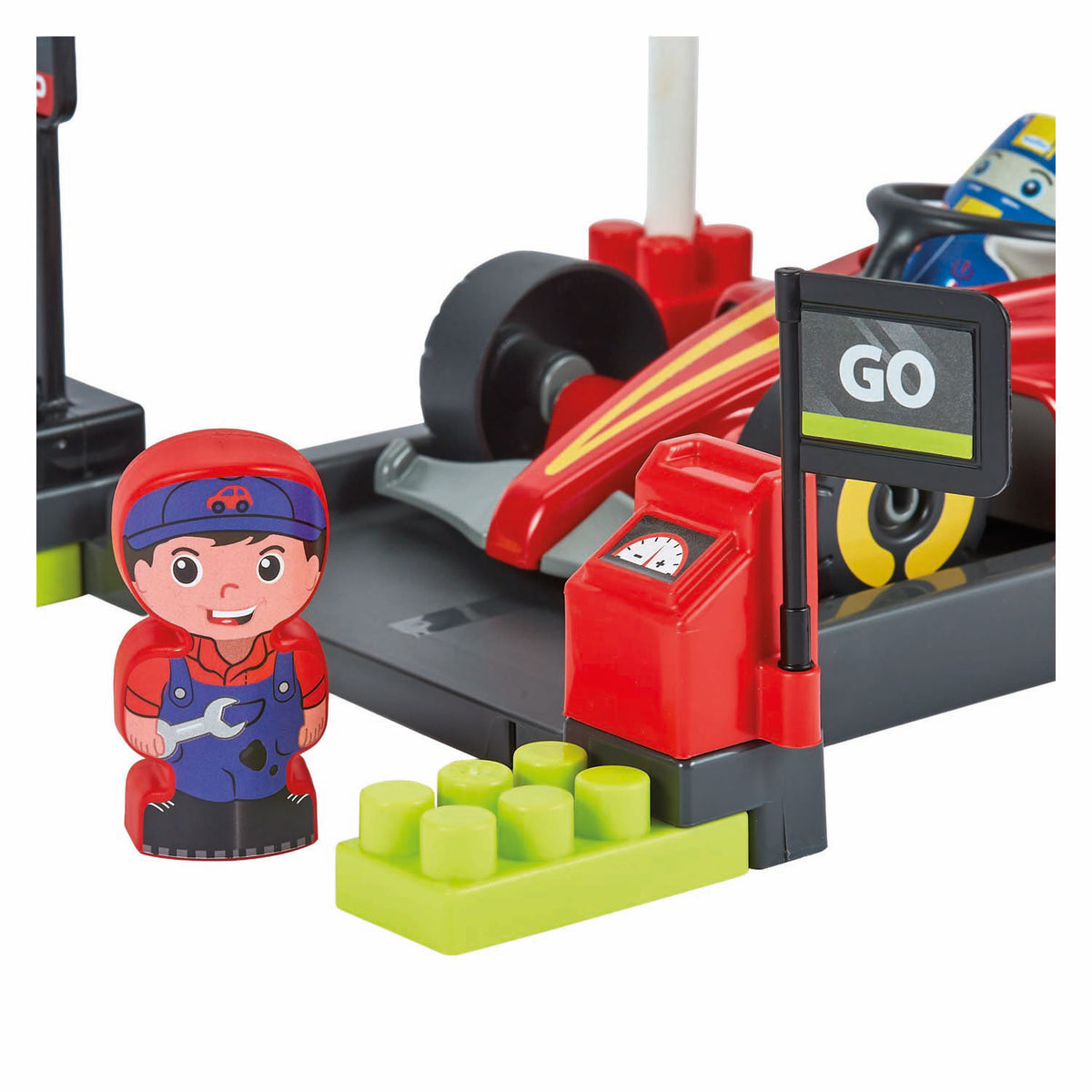 Ecoiffier set da gioco in mattoni pit stop formula 1